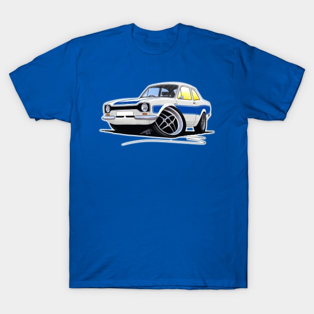 Ford Escort (Mk1) RS2000 White T-Shirt by y30man5